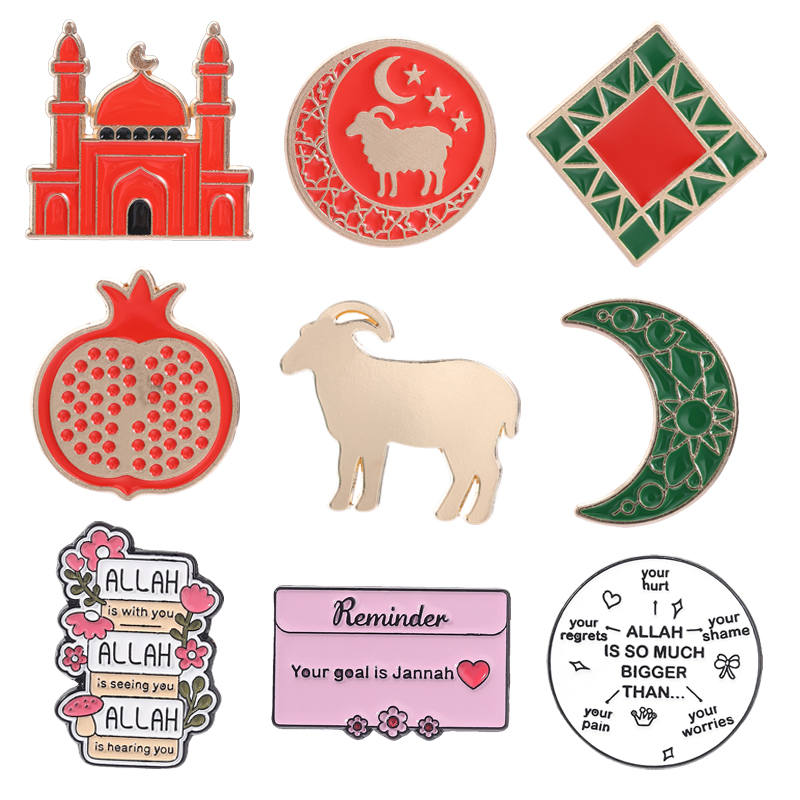 Al Ain Jewelry & Watches Exhibition 2025 - Kultura Islamska Eid al-Adha Emaliowane przypinki