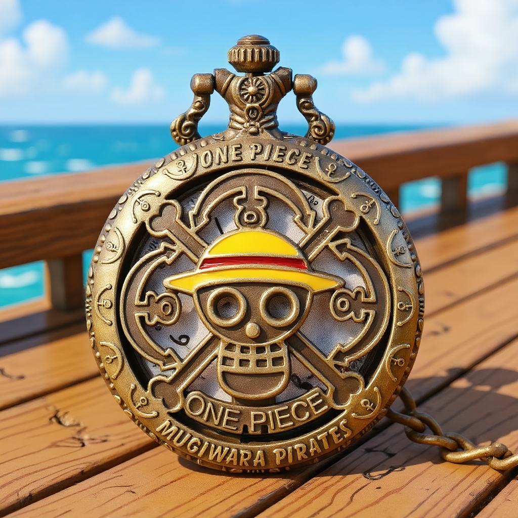 Vintage Pocket Watch - Zegarek kieszonkowy One Piece Anime, zegarek