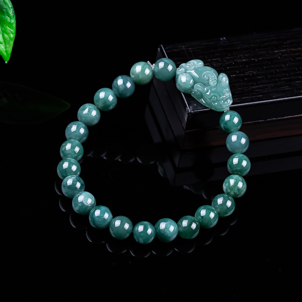 Jewelry & Watches Vitopoulos Reviews - Naturalna bramka z jadeitu birmańskiego Pixiu,