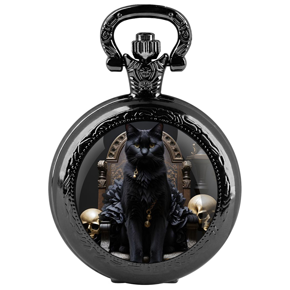 King'S Jewelry Watches - Czarny Stal Nierdzewna Drzewo Króla Kota