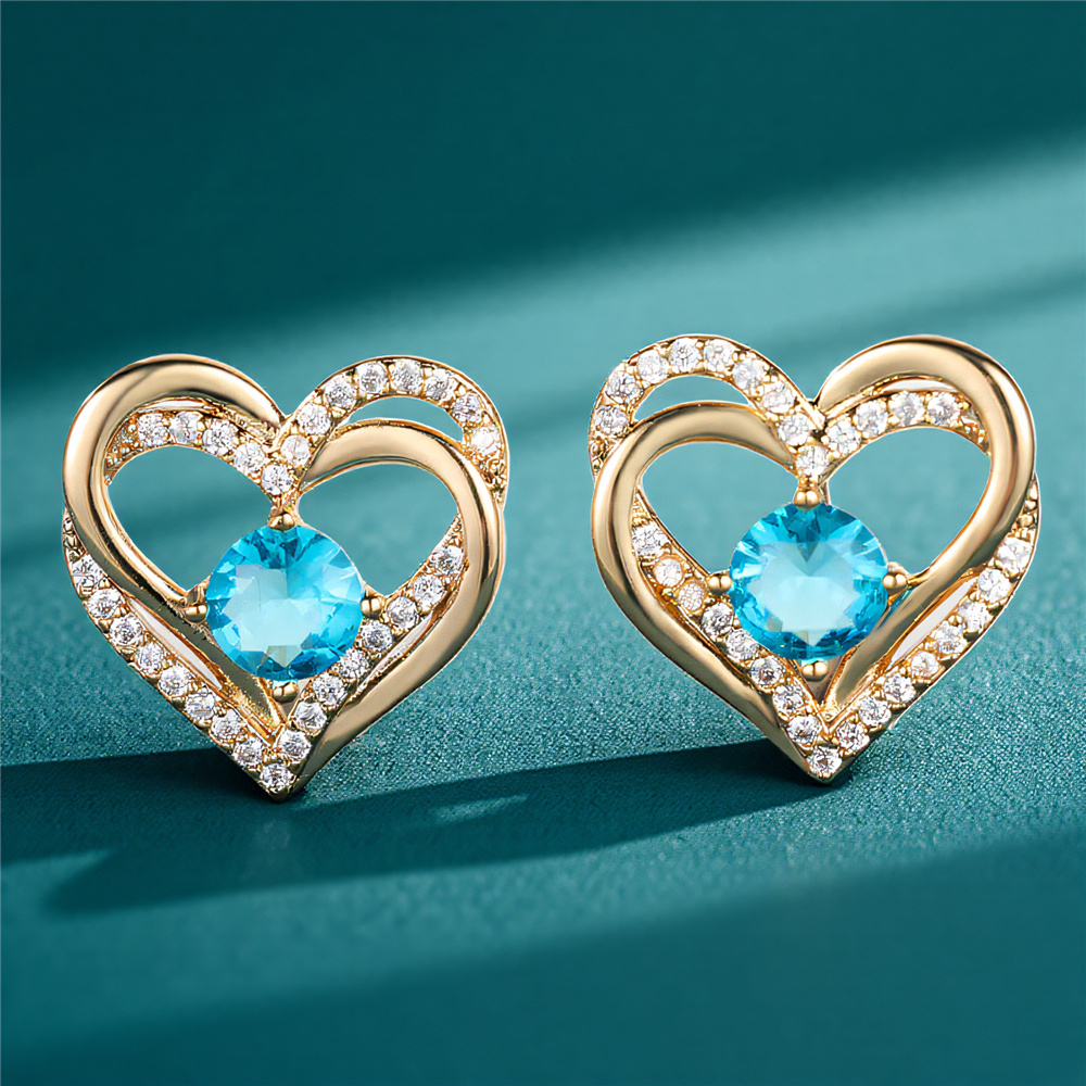 Opal Earrings Dangle - Małe kolczyki wkrętki w kształcie białego