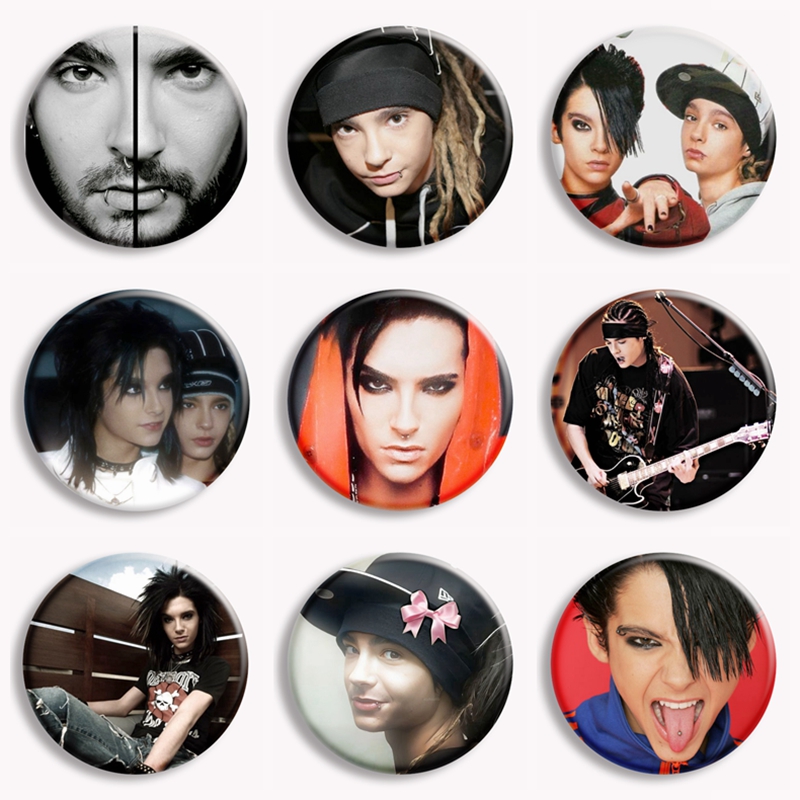 Vintage Brooch Pin - Zespół rockowy Tokio Hotel Kaulitz Vintage