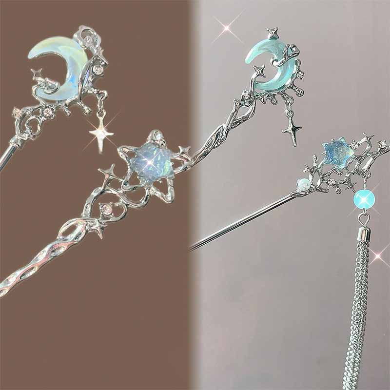 Shop Jewelry & Watches Near Me - Gwiazda z kamienia księżycowego, metalowa gałązka,