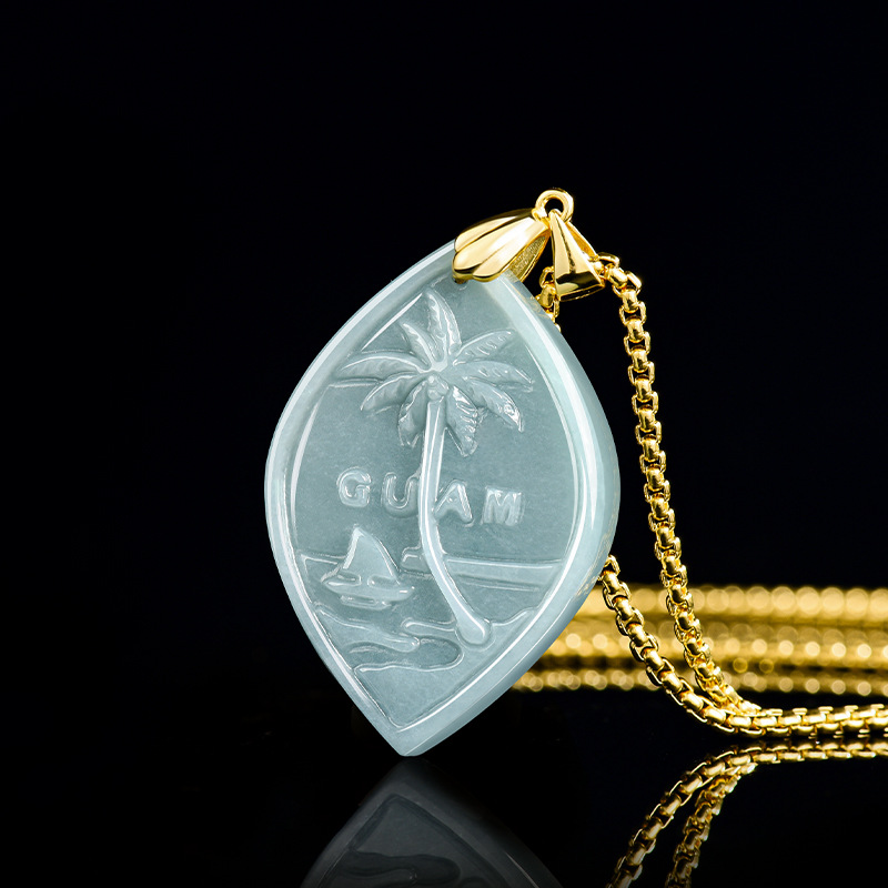Pacific Jewelry & Watches Los Angeles - Naturalny jadeit klasy A Blue Water