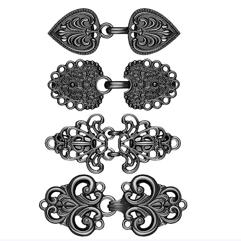Vintage Brooch Pin - 4-częściowy klips do swetra w stylu