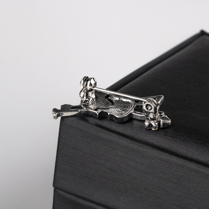 Kryształowa broszka skrzypce B – Vintage Brooch Pin recenzja i cena