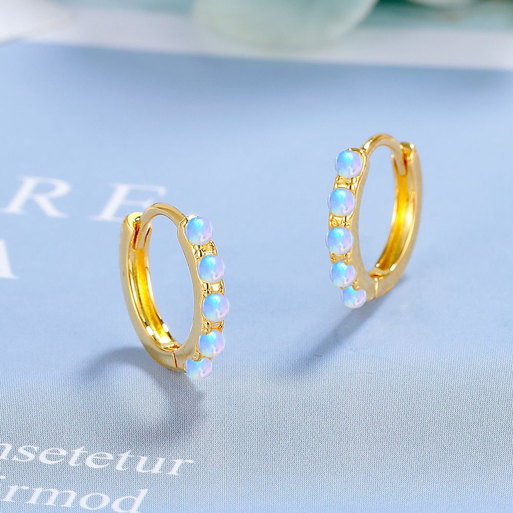 Kolczyki ze srebra próby 925,  – Opal Earrings Dangle recenzja i cena