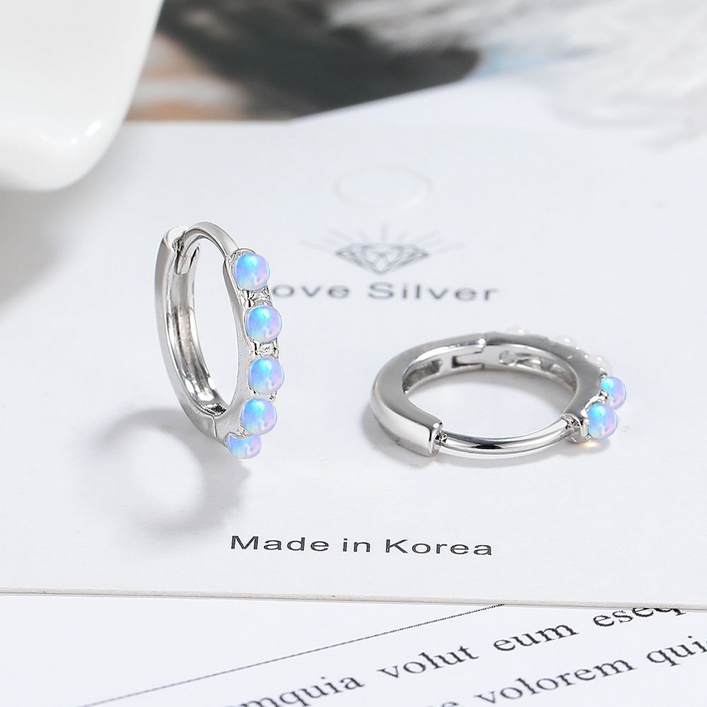 Kolczyki ze srebra próby 925,  – Opal Earrings Dangle recenzja i cena