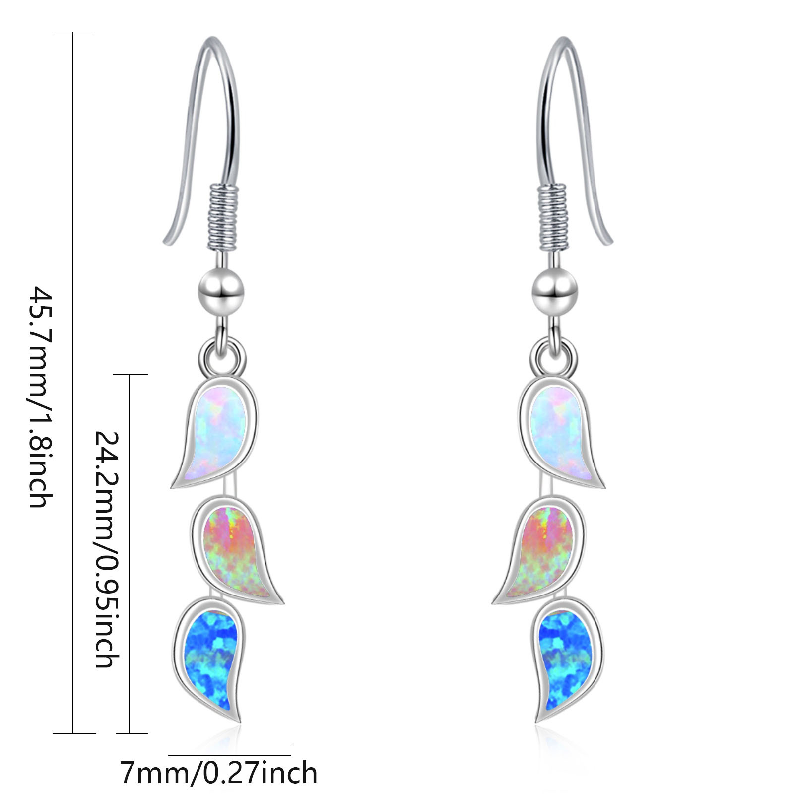 Kolczyki z opalem w kształcie  – Opal Earrings Dangle recenzja i cena
