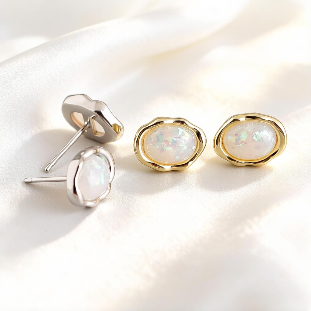 Kolczyki sztyfty F.I.N.S z pra – Opal Earrings Dangle recenzja i cena