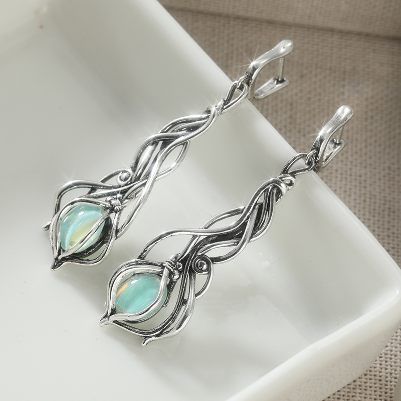 Eleganckie kolczyki w stylu bo – Opal Earrings Dangle recenzja i cena
