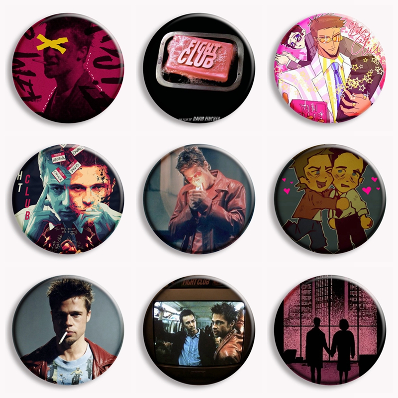 Retro Classic Film Fight Club  – Vintage Brooch Pin recenzja i cena