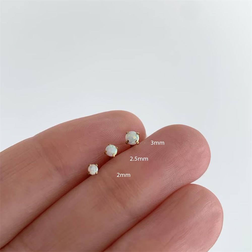 AIDE 925 Srebro Próby Sterling – Opal Earrings Dangle recenzja i cena