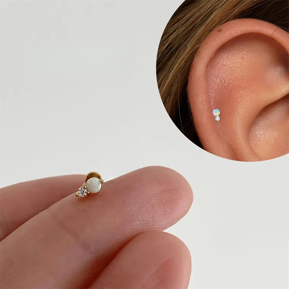 AIDE 925 Srebro Próby Sterling – Opal Earrings Dangle recenzja i cena