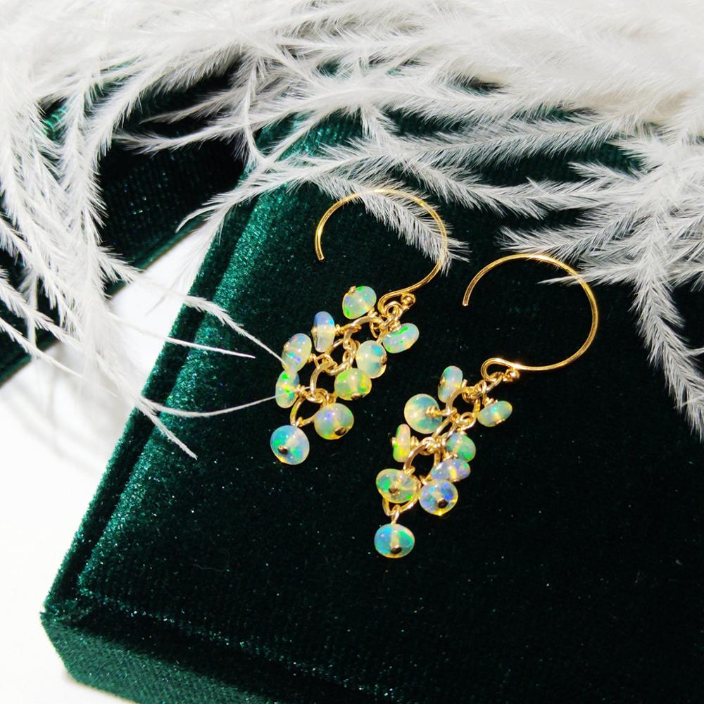 Lii Ji Natural etiopia Opal 14 – Opal Earrings Dangle recenzja i cena