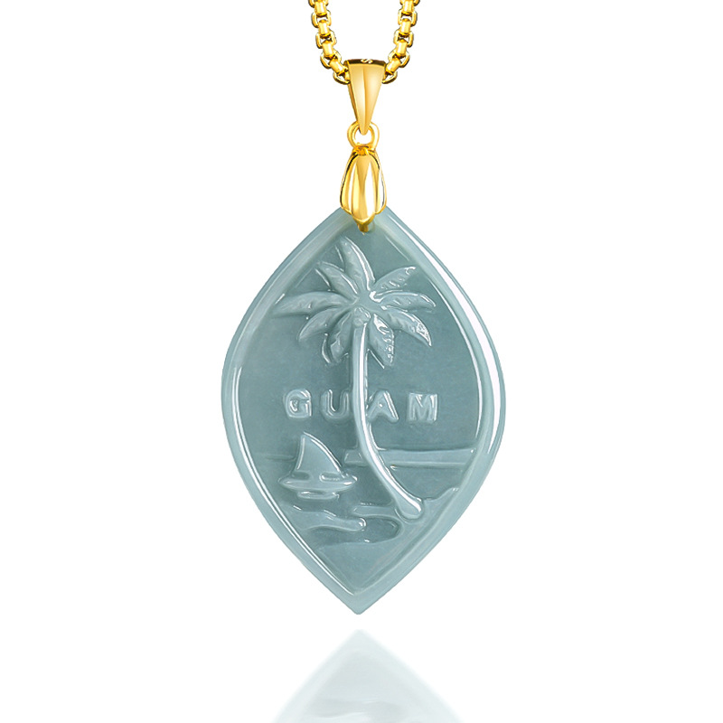 Naturalny jadeit klasy A Blue  – Pacific Jewelry & Watches Los Angeles recenzja i cena