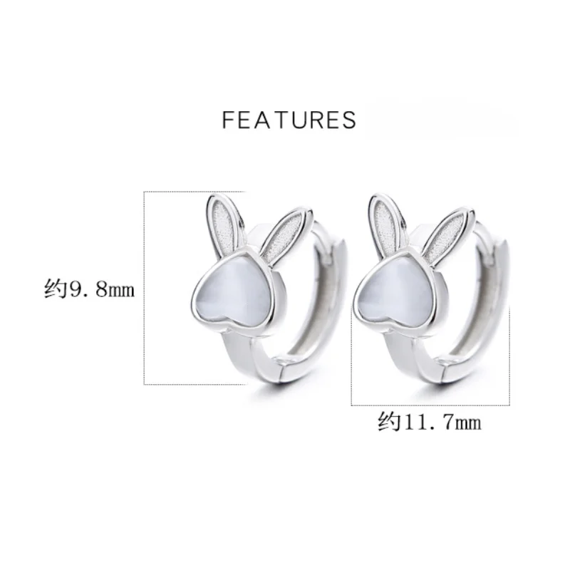 925 srebro królik opal zodiak  – Opal Earrings Dangle recenzja i cena